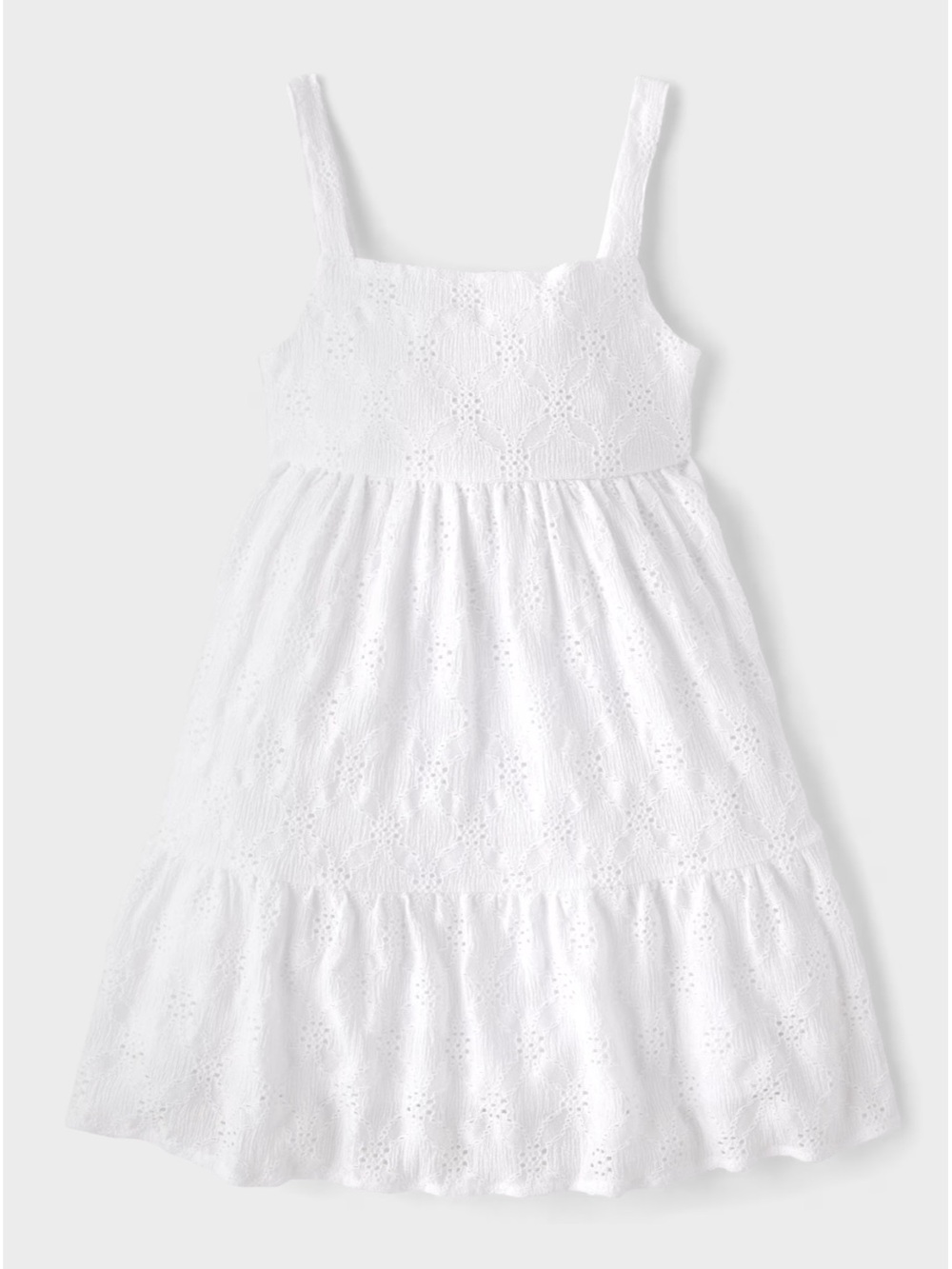Children’s Place Eyelet Bow Back Dress White XXL (16) NWT